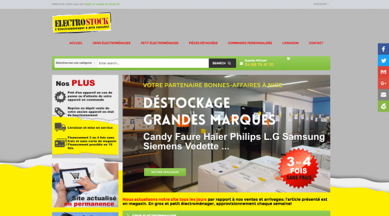 creation site web magasin destockage