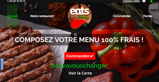 site web retaurant eats fresh a nice